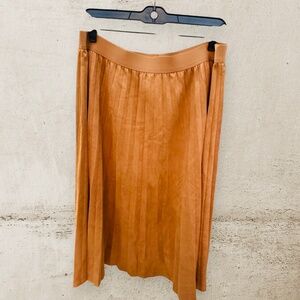 Faux Suede Brown Skirt